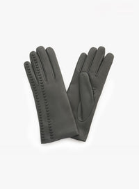 Gants en cuir Nappa Cinzia Rocca avec broderie supérieure