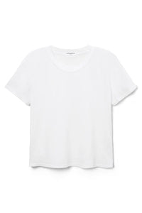 Perfect White Tee Cotton Short-Sleeve Boxy Crew Tee Sugar