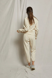 Perfect White Tee French Terry Easy Sweatpant Sugar