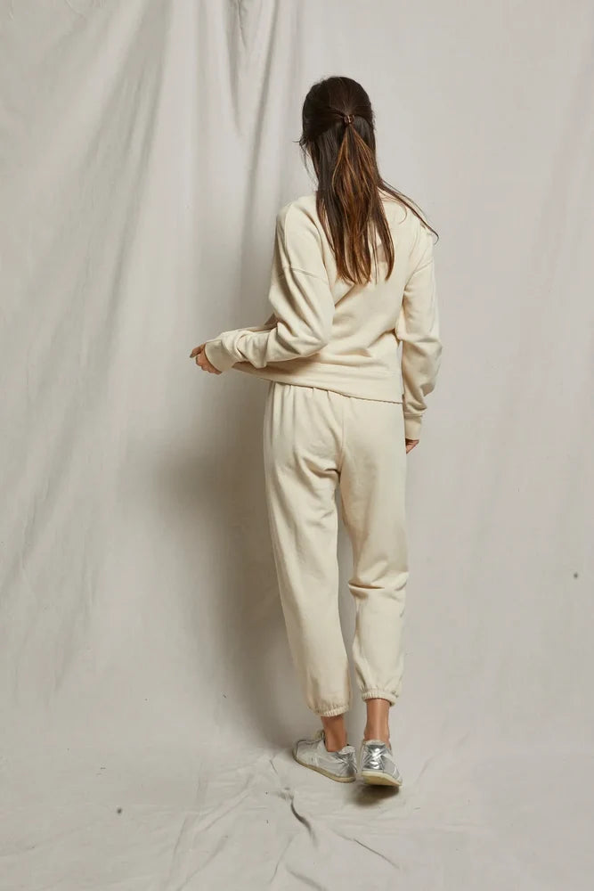 Perfect White Tee French Terry Easy Sweatpant Sugar