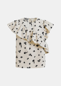 Essentiel Antwerp Combo Top JooJoo Googoo Crinkle Blanc Cassé
