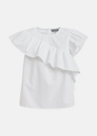Essentiel Antwerp Top JooJoo Googoo Crinkle Blanc