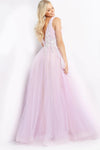 Jovani Lace A-Line Ballgown with Pearl Bodice