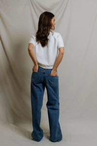 Perfect White Tee Core Fleece Short Sleeve White