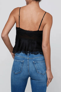 L'Agence Elka Lace Camisole - Black