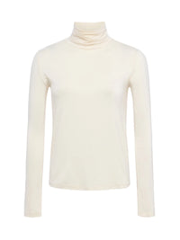 L'Agence 5558MJT-VIWH pull Lani à col roulé et manches longues Vintage White