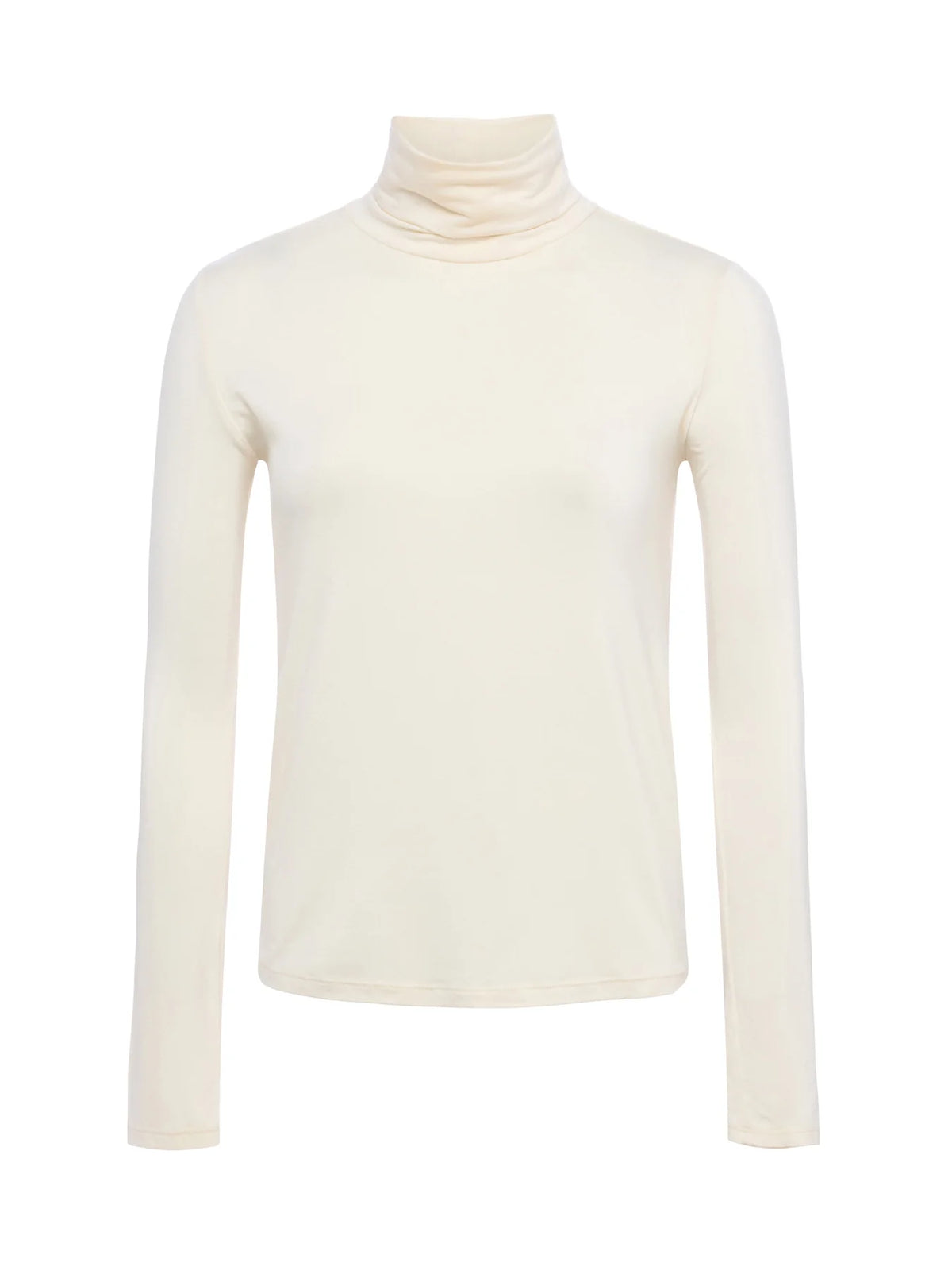 L'Agence 5558MJT-VIWH pull Lani à col roulé et manches longues Vintage White