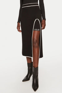 Liu Jo Double-Layered Midi Skirt