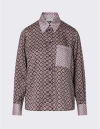 Liu Jo White Women's Printed Twill Shirt - Big erg Geom