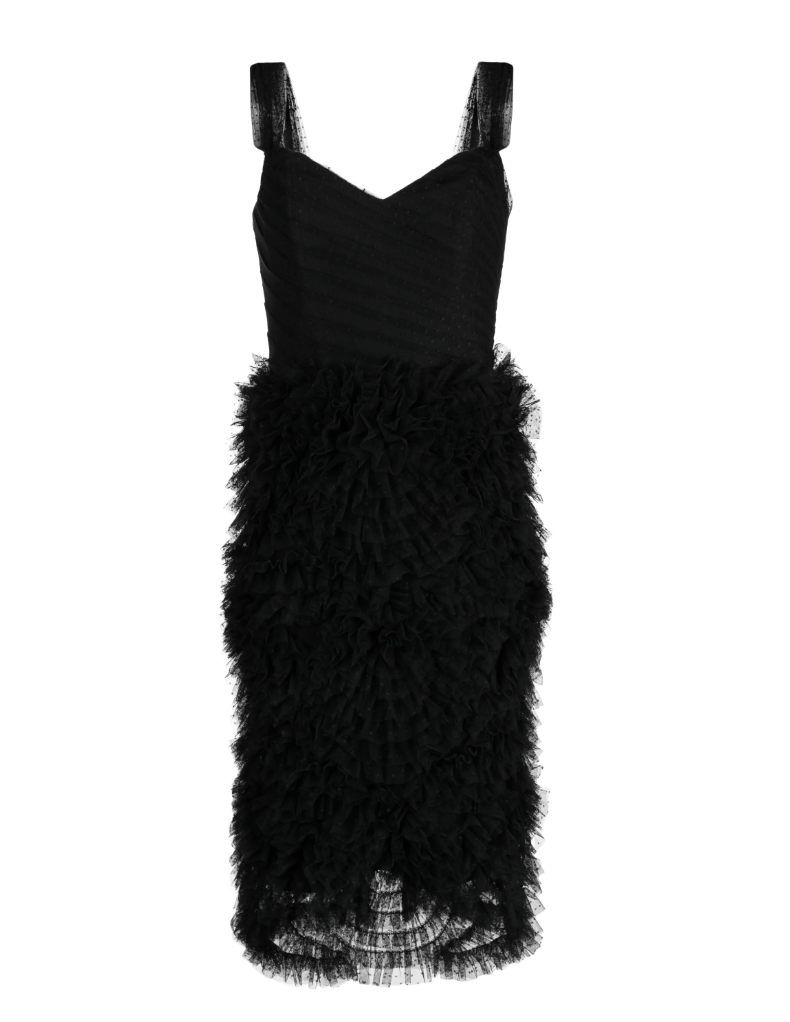 Marchesa Notte Sprinkled Midi Dress Trs Chic Marchesa Notte Sprinkled Midi Dress Trs Chic