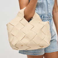 Sol And Selene Sac Fourre-Tout en Paille Tissée Resilience Crème