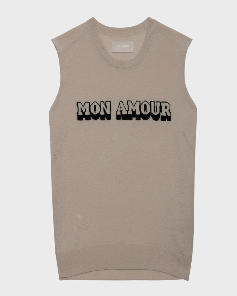 Zadig & Voltaire Nida Mon Amour Knit Tank Top