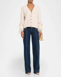 Cinq a Sept Atlas Layered-Cuff Cardigan