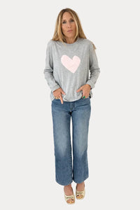 Kerri Rosenthal KR263-1183 Long Sleeve Suke Tee Heather Gray