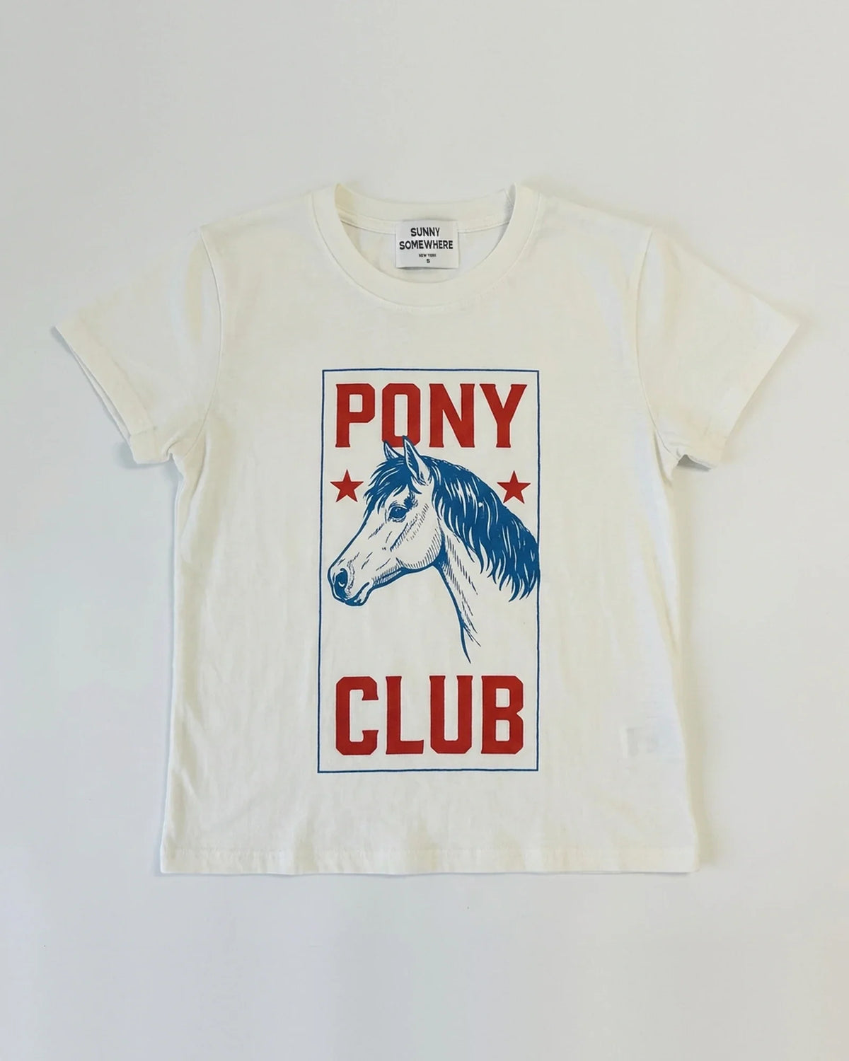 Sunny Somewhere Pony Club Femme Crew - Off White
