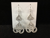 Boucles d'oreilles longues en cristal Elen Henderson
