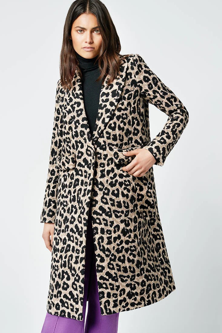 Smythe Leopard Bow Coat Tr s Chic