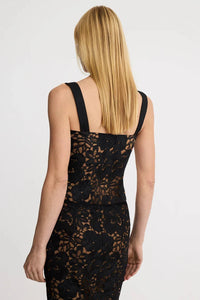 Smythe Lace Bustier With Detachable Straps - Black