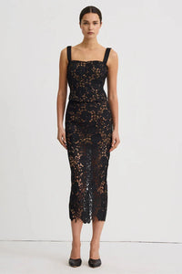 Smythe Lace Bustier With Detachable Straps - Black