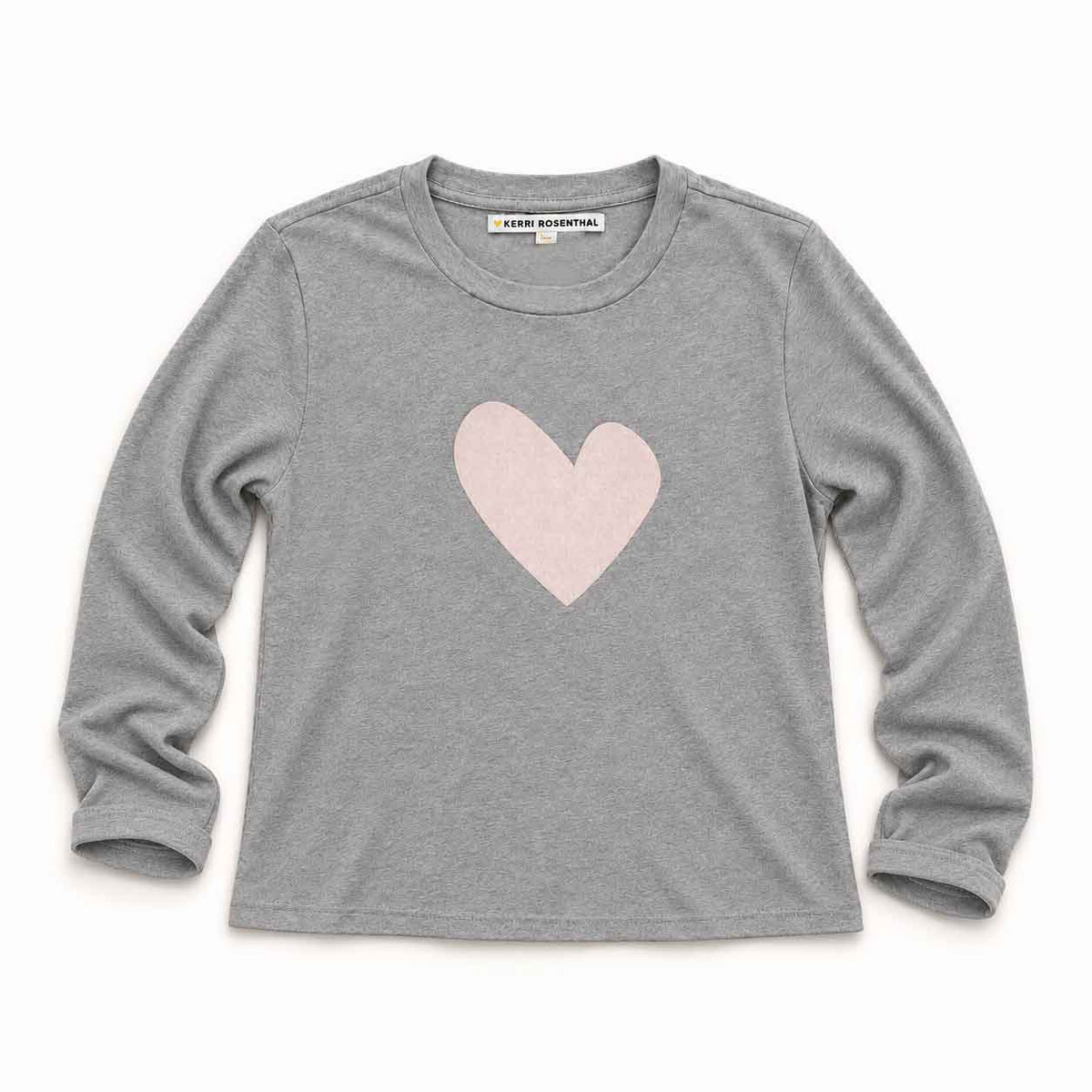 Kerri Rosenthal KR263-1183 Long Sleeve Suke Tee Heather Gray