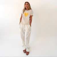 Kerri Rosenthal Suke Imperfect Heart Tee Chalk