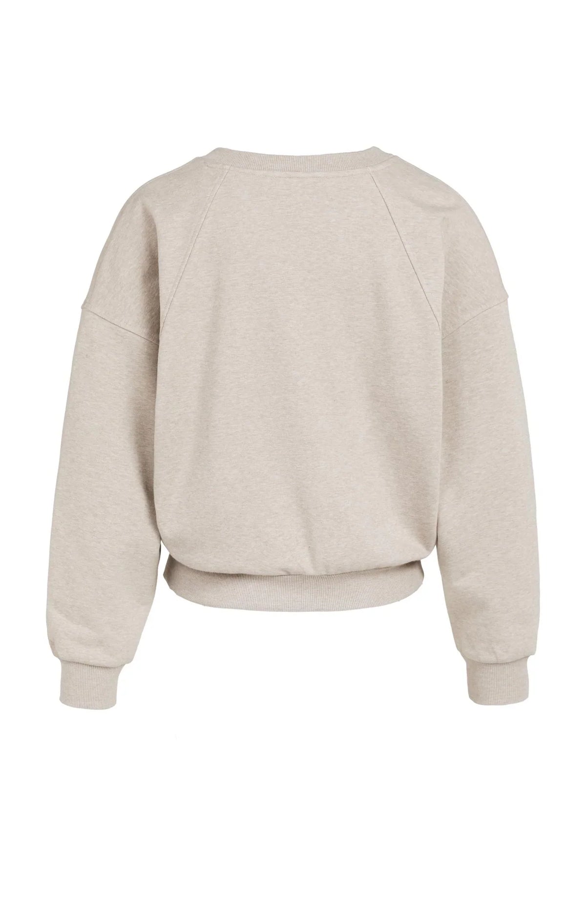 YAYA V-neck sweatshirt with woven collar