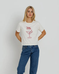 Sunny Somewhere Tini Time Everyday Tee - Off White