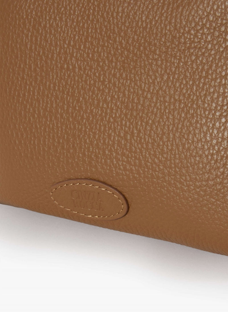 Sac bandoulière en cuir véritable Cinzia Rocca avec trois compartiments