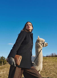 Sac bandoulière en cuir véritable Cinzia Rocca avec trois compartiments