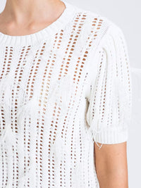 Pull en maille Twinset à fausses plumes