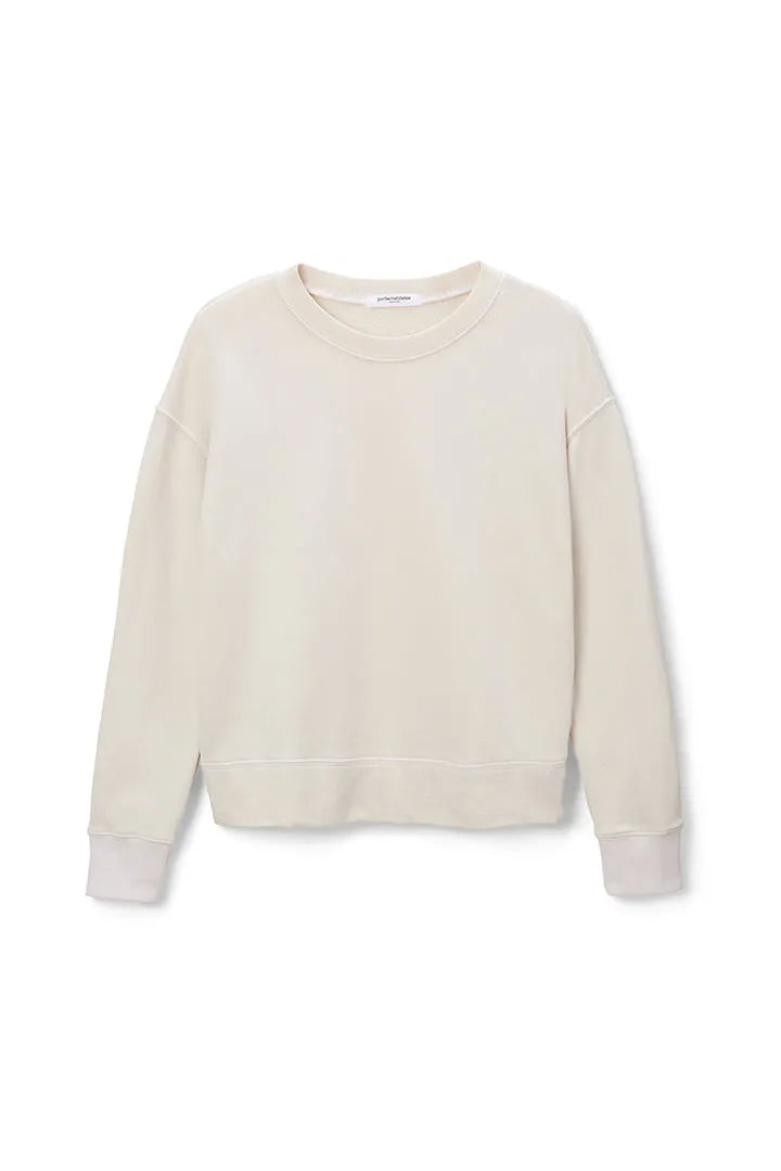 Perfect White Tee French Terry Pullover Sweatshirt Sugar