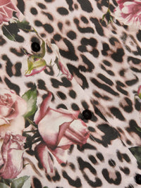 Blouse Tyler à manches longues L'Agence 40223RBM-PNSS Petite Rose Cheetah multicolore