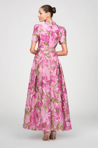 Theia Abba Robe jacquard Opera Mauve - Meadow