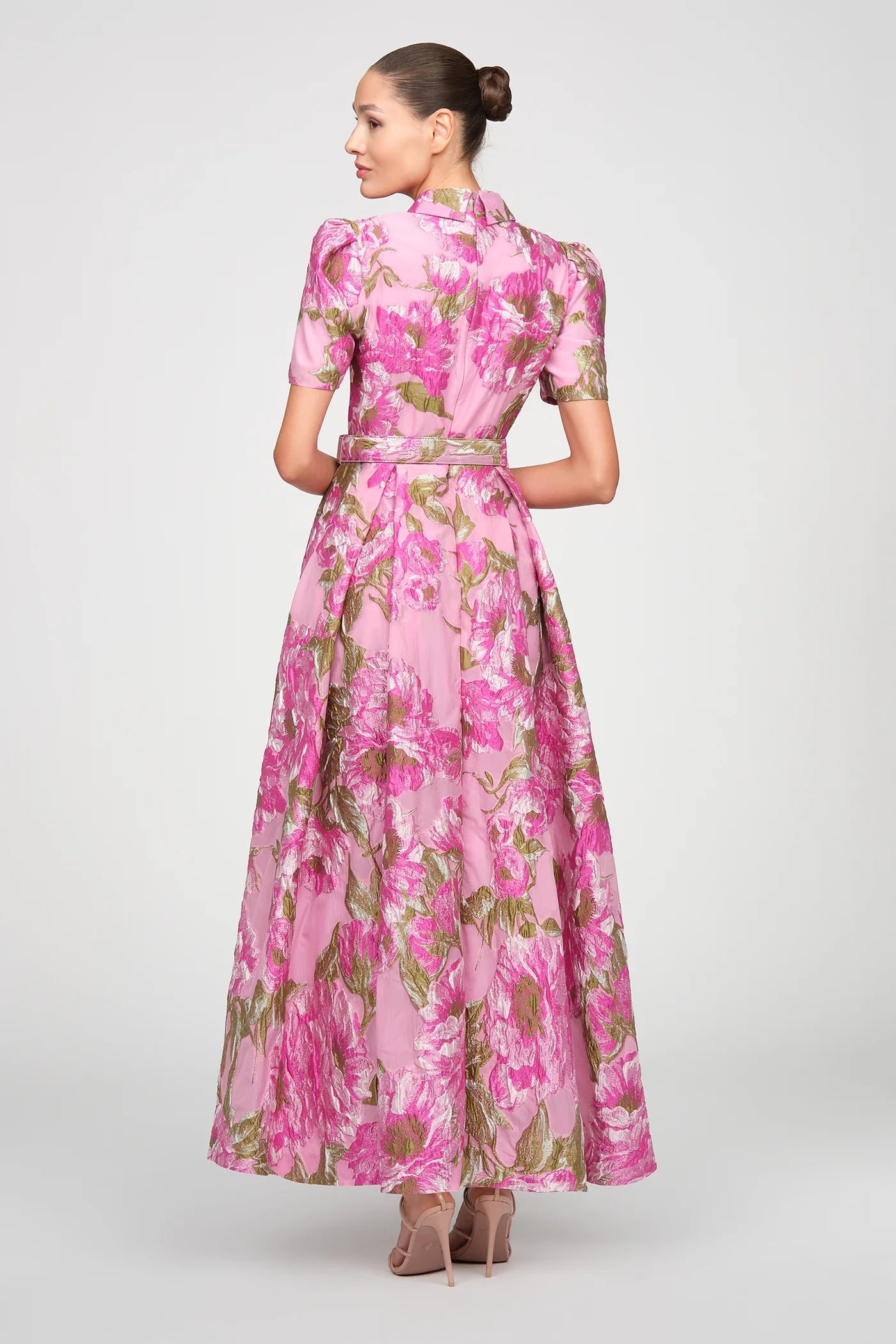 Theia Abba Robe jacquard Opera Mauve - Meadow