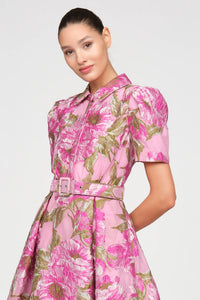 Theia Abba Robe jacquard Opera Mauve - Meadow
