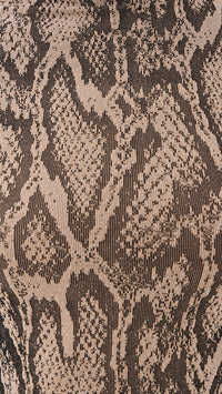 Wolford Shimmering Python String Body Suit Desert Python