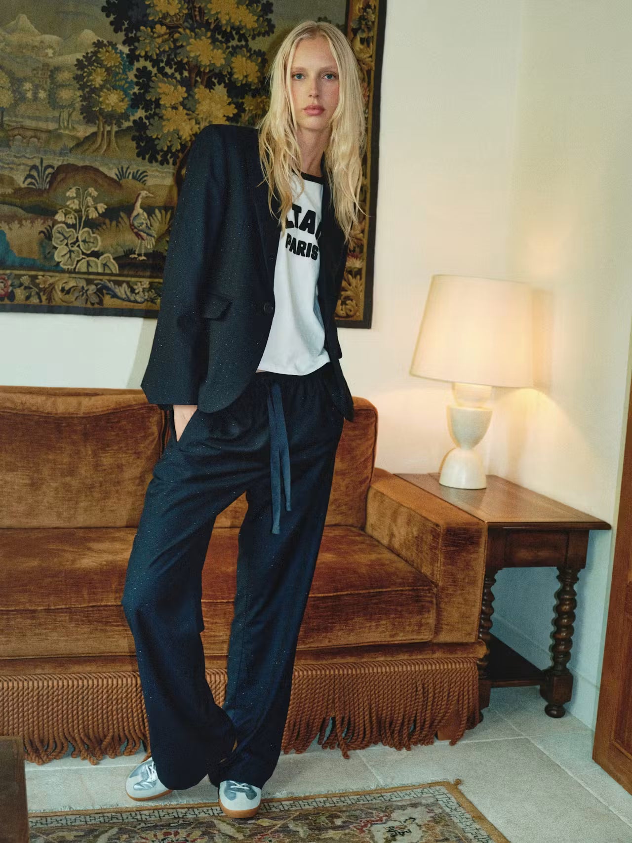 Zadig & Voltaire Vavy Tailleur Strass Jacket - Encre