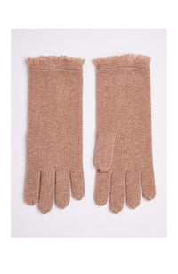 Repeat Cashmere Knitted Gloves Beige Walnut