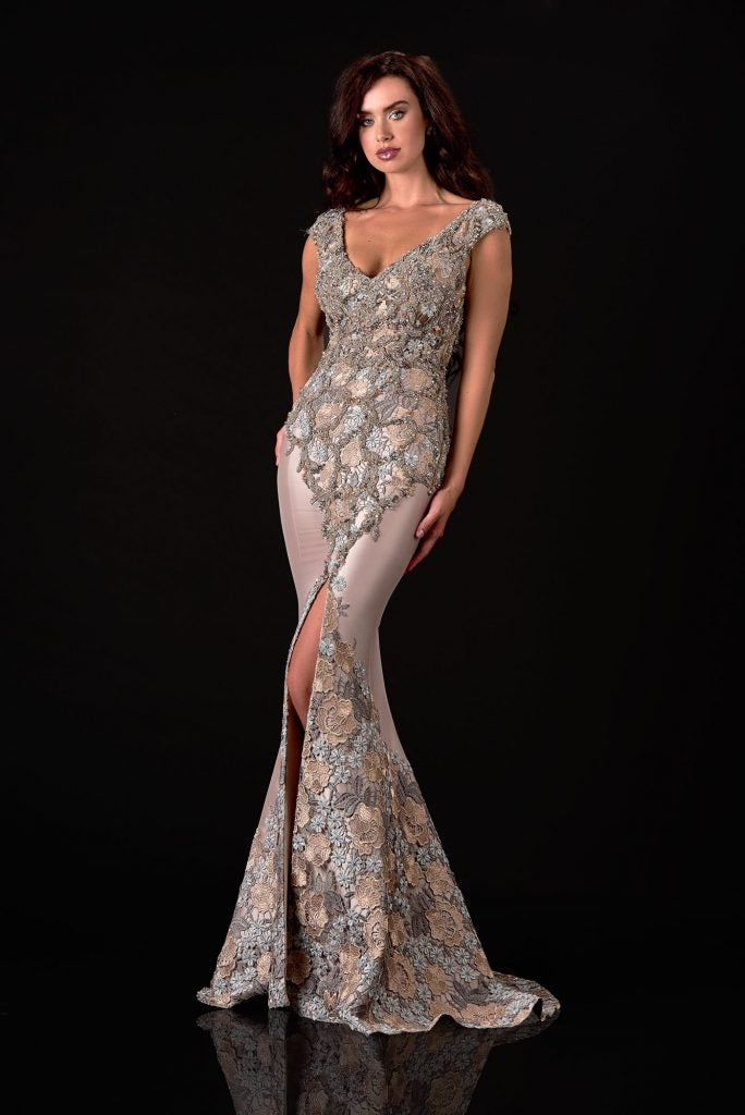 Bronze evening shop gowns