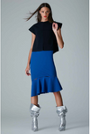Greta Constantine Oda Flared Skirt with Small Cut outs
