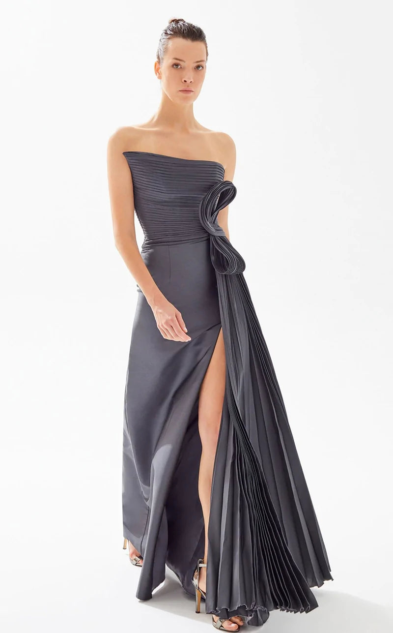 Asymmetrical 2025 strapless dress