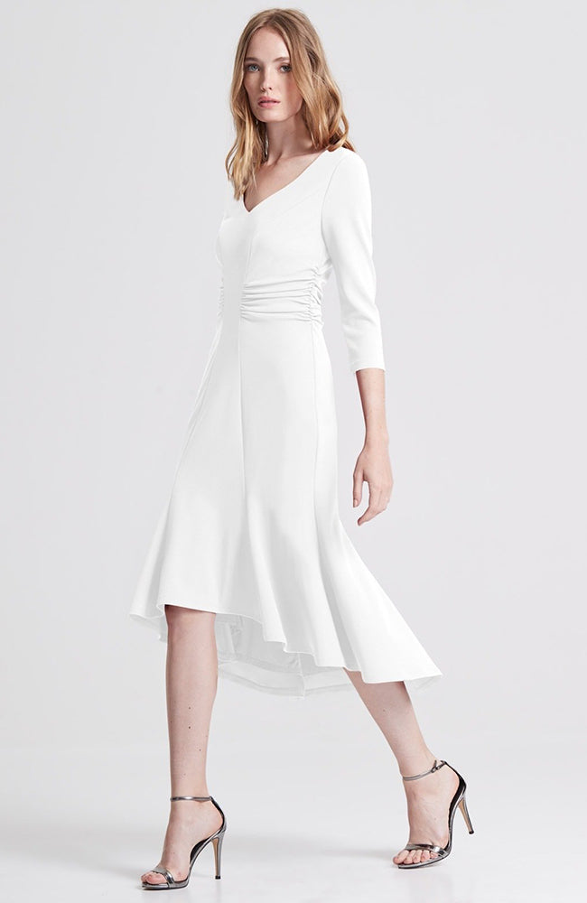 Halston heritage 2024 white dress