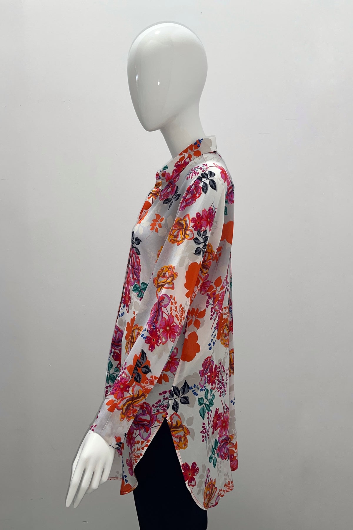 Max Volmary Floral Button Down Tunic