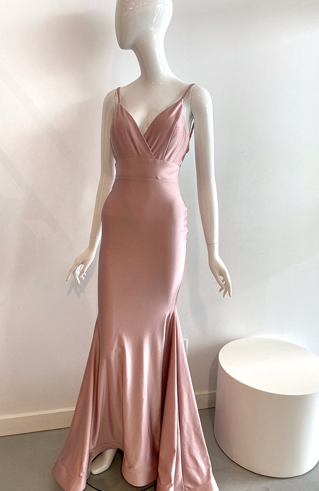 Jessica Angel Crossover Front Fitted Gown Rosy Cheeks