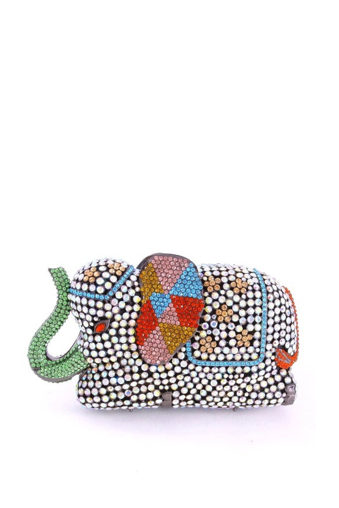 URetro Elephant Crystal Evening Bag