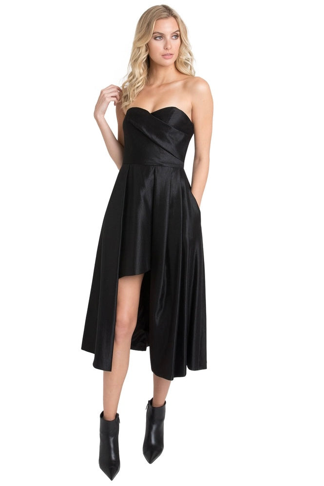 Black Halo Caine Strapless Cocktail Dress – Très Chic