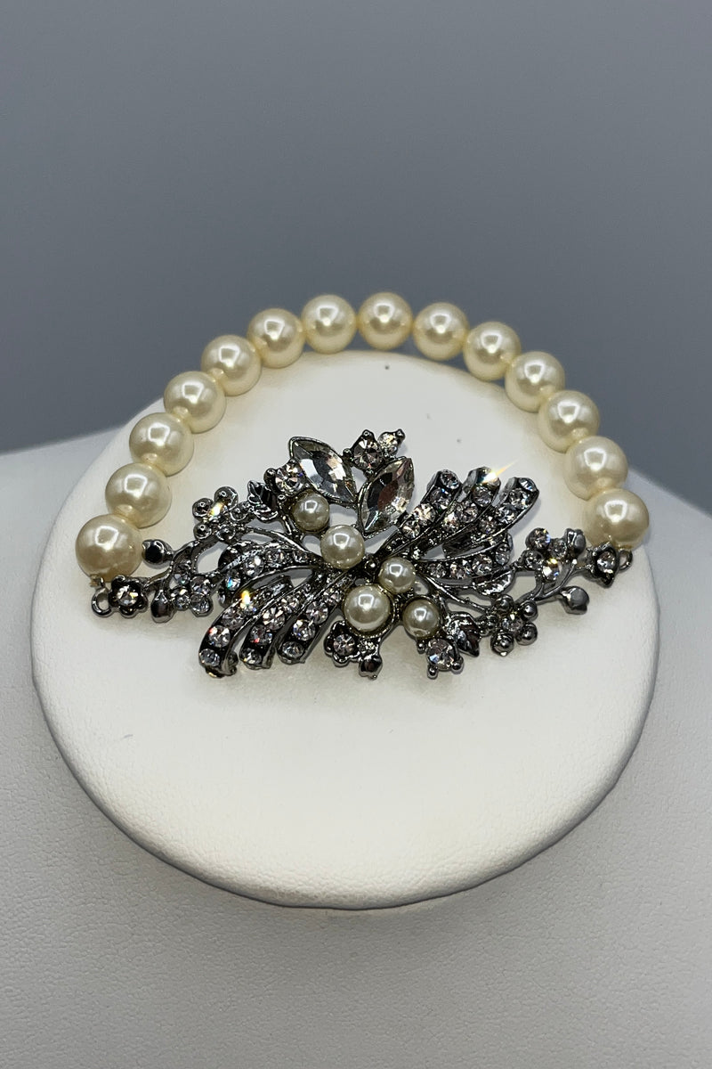 Bracelet en perles et feuilles Elen Henderson