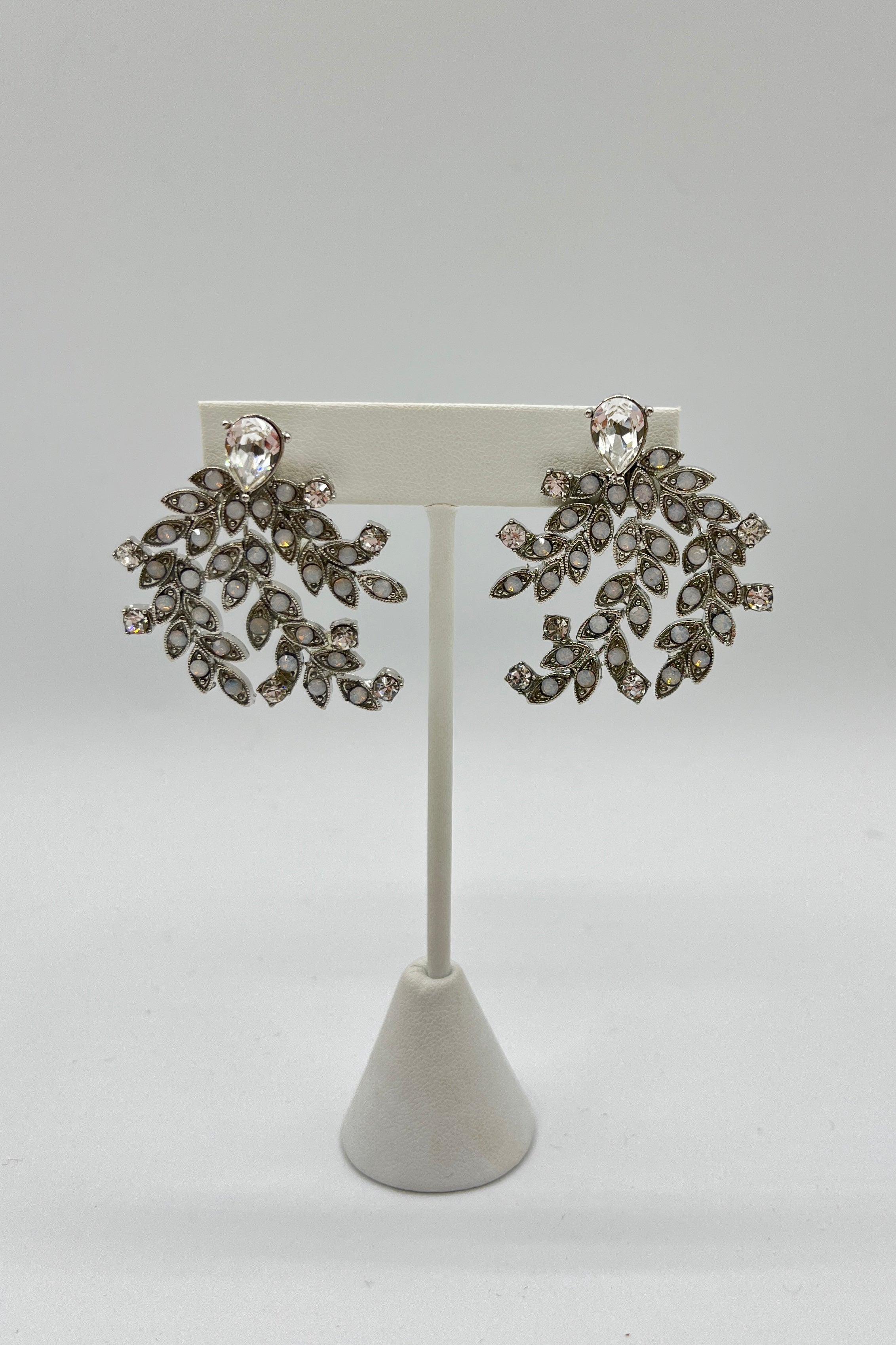 Elen Henderson Leaf Design Mother of Pearl Earrings