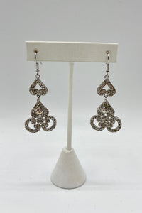 Boucles d'oreilles longues en cristal Elen Henderson