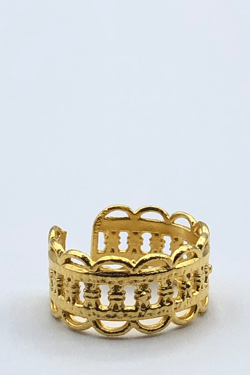 Athena Filigree Gold Ring